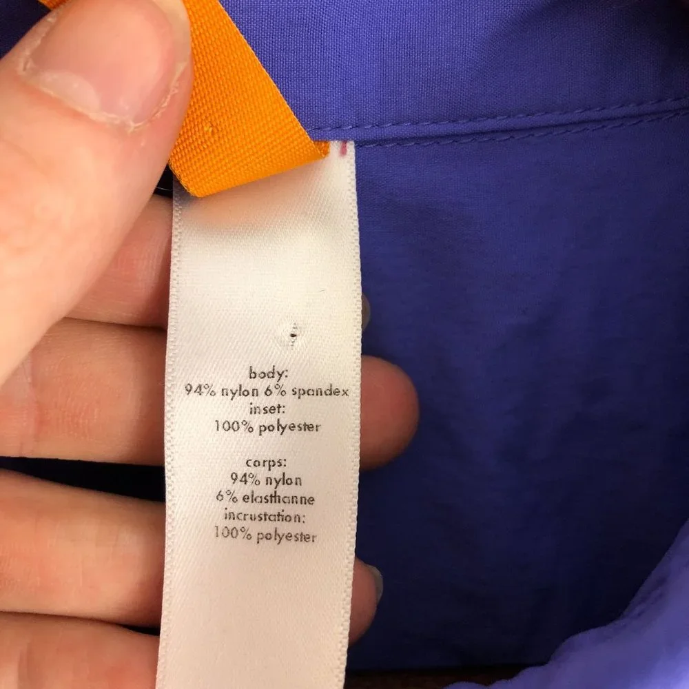 Lucy Women's Size Large Purple Long Sleeve Button Down Shirt Collared - Picture 8 of 10